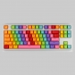 87 Keys Rainbow Doubleshot PBT Backlit Keycaps Set OEM Profile for ANSI MX Mechanical Gaming Keyboard GK/Annie/poker